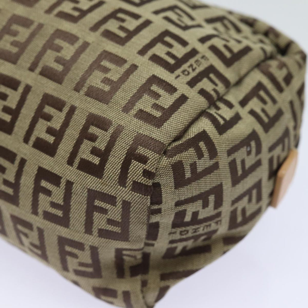 FENDI Zucchino Canvas Pouch Beigebs15781