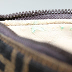 FENDI Zucca Canvas Pouch Brown Blackbs15782