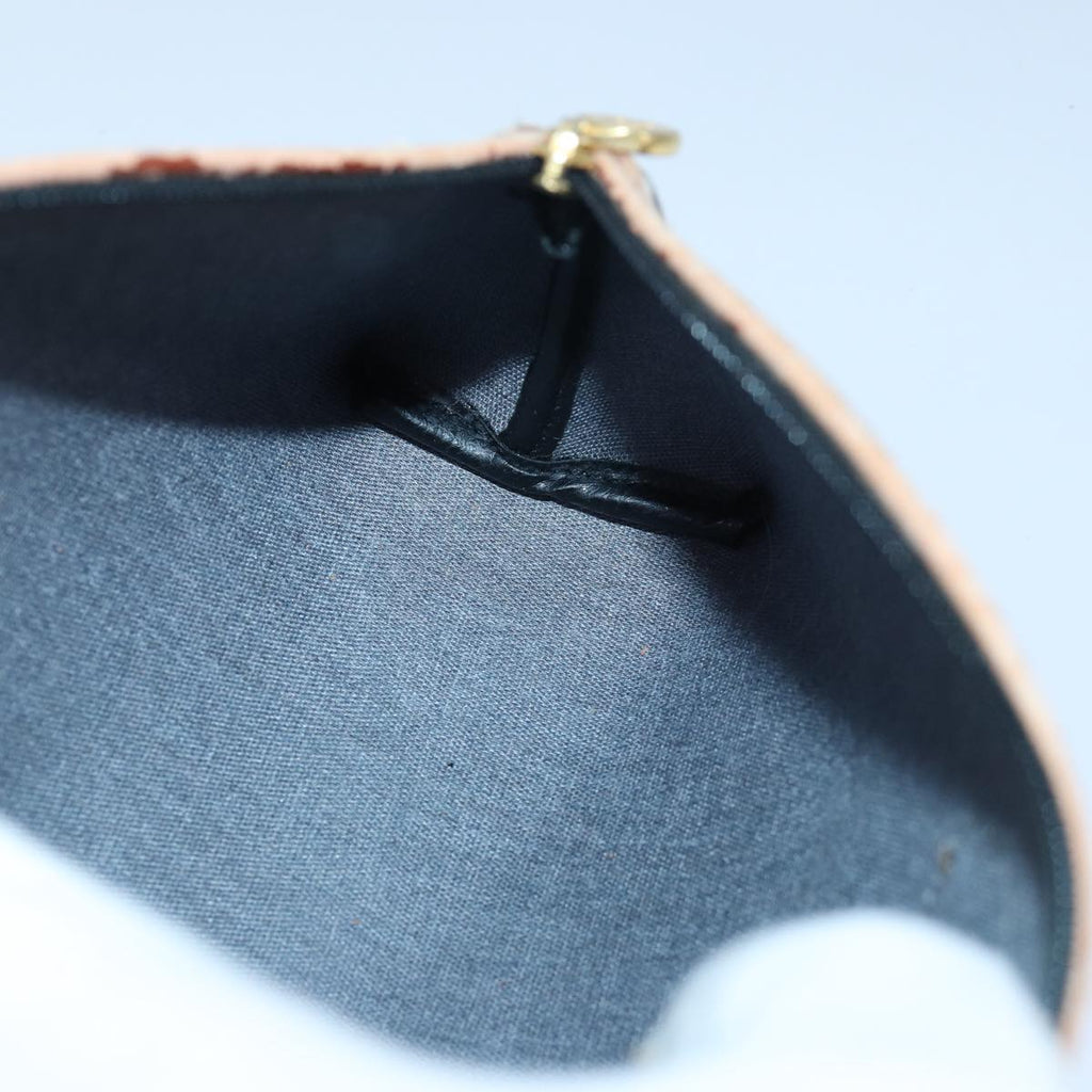 FENDI Zucca Canvas Pecan Canvas Pouch 2Set Brown Blackbs15954