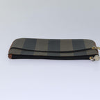 FENDI Zucca Canvas Pecan Canvas Pouch 2Set Brown Blackbs15954