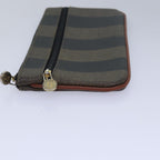 FENDI Zucca Canvas Pecan Canvas Pouch 2Set Brown Blackbs15954