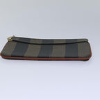 FENDI Zucca Canvas Pecan Canvas Pouch 2Set Brown Blackbs15954