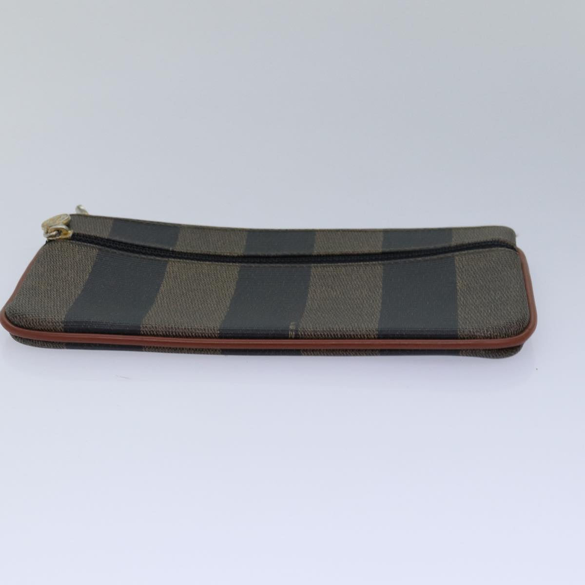 FENDI Zucca Canvas Pecan Canvas Pouch 2Set Brown Blackbs15954