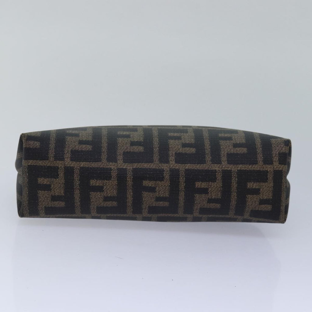 FENDI Zucca Canvas Pecan Canvas Pouch 2Set Brown Blackbs15954