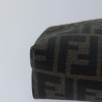 FENDI Zucca Canvas Pecan Canvas Pouch 2Set Brown Blackbs15954