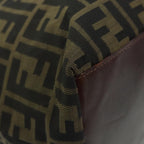 FENDI Zucca Canvas Tote Bag Brown Blackbs15988