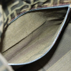 FENDI Zucca Canvas Tote Bag Brown Blackbs15988