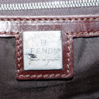 FENDI Zucca Canvas Tote Bag Brown Blackbs15989