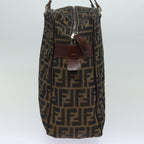 FENDI Zucca Canvas Tote Bag Brown Blackbs15989