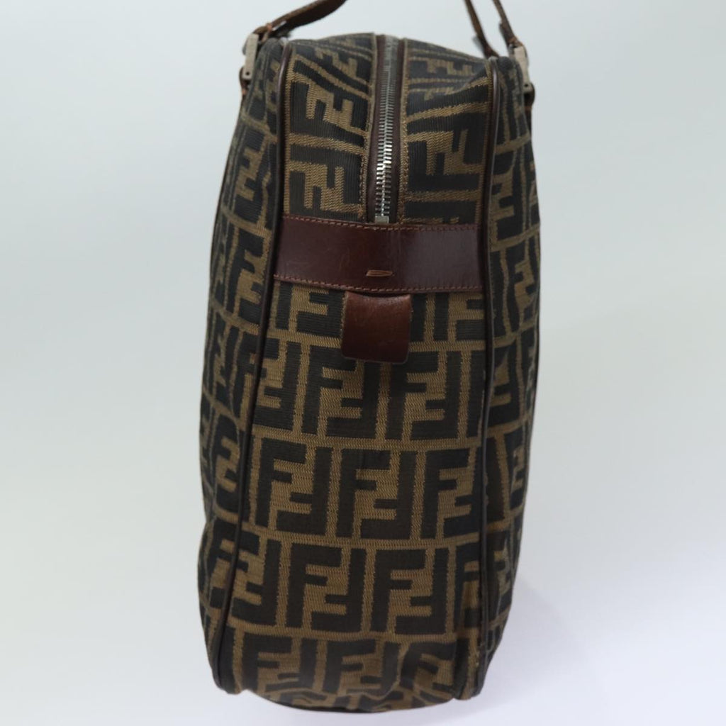 FENDI Zucca Canvas Tote Bag Brown Blackbs15989