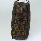FENDI Zucca Canvas Tote Bag Brown Blackbs15989