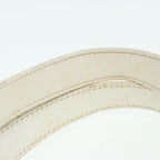 FENDI Hand Bag Canvas Leather Whitebs16007
