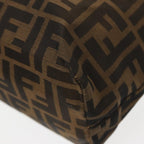 FENDI Zucca Canvas Tote Bag Brown Blackbs16071