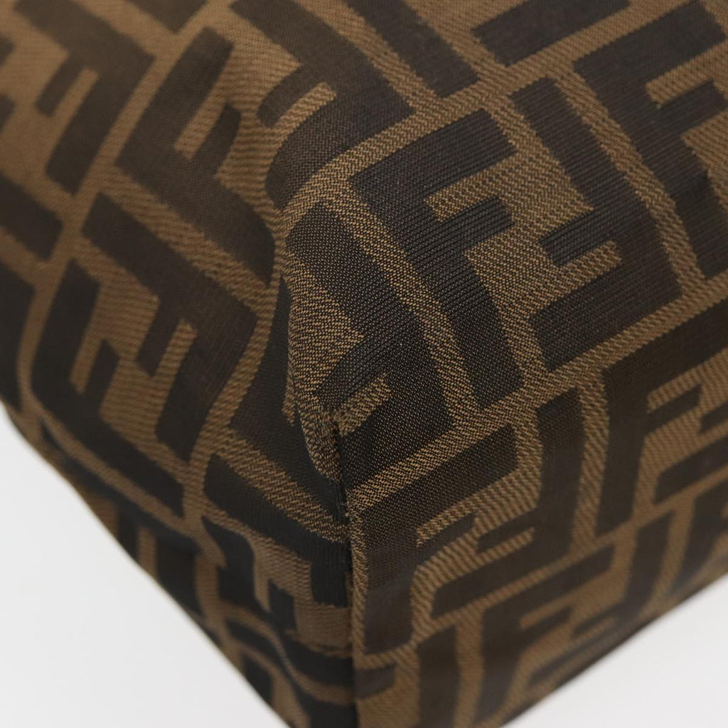 FENDI Zucca Canvas Tote Bag Brown Blackbs16071