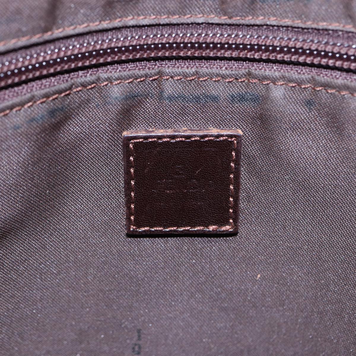 FENDI Zucca Canvas Tote Bag Brown Blackbs16071