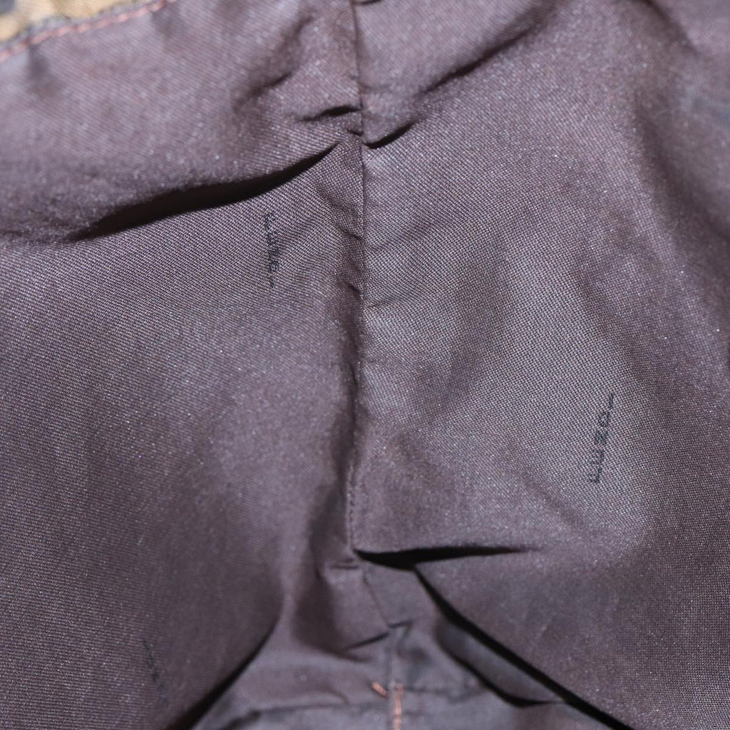 FENDI Zucca Canvas Tote Bag Brown Blackbs16071