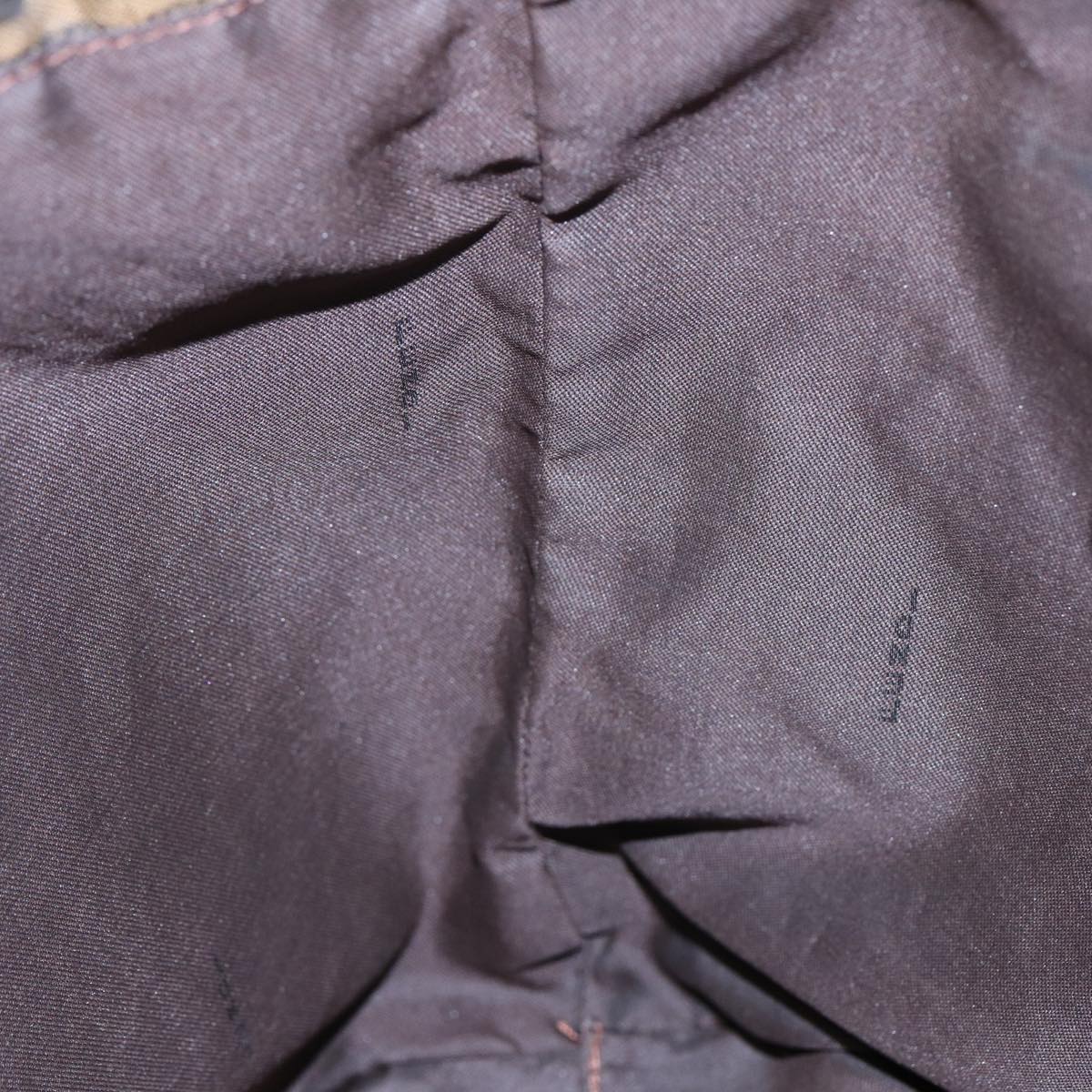 FENDI Zucca Canvas Tote Bag Brown Blackbs16071