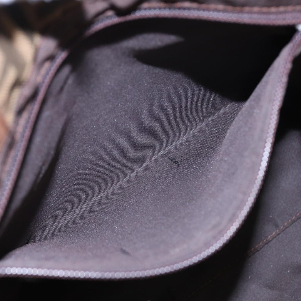 FENDI Zucca Canvas Tote Bag Brown Blackbs16071