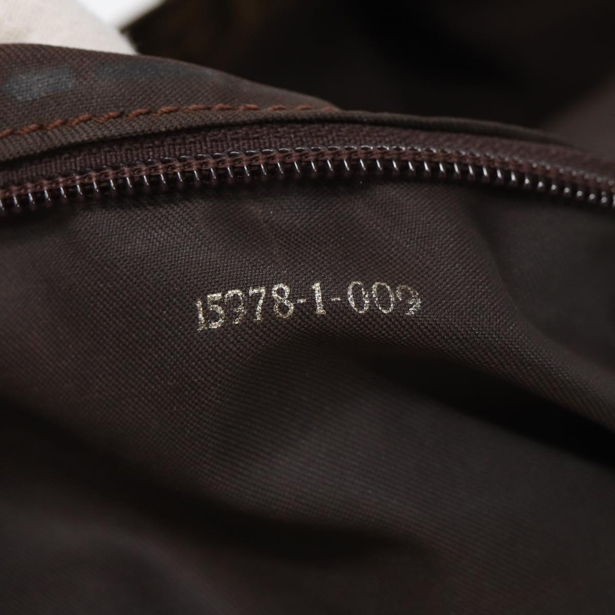 FENDI Zucca Canvas Tote Bag Brown Blackbs16071