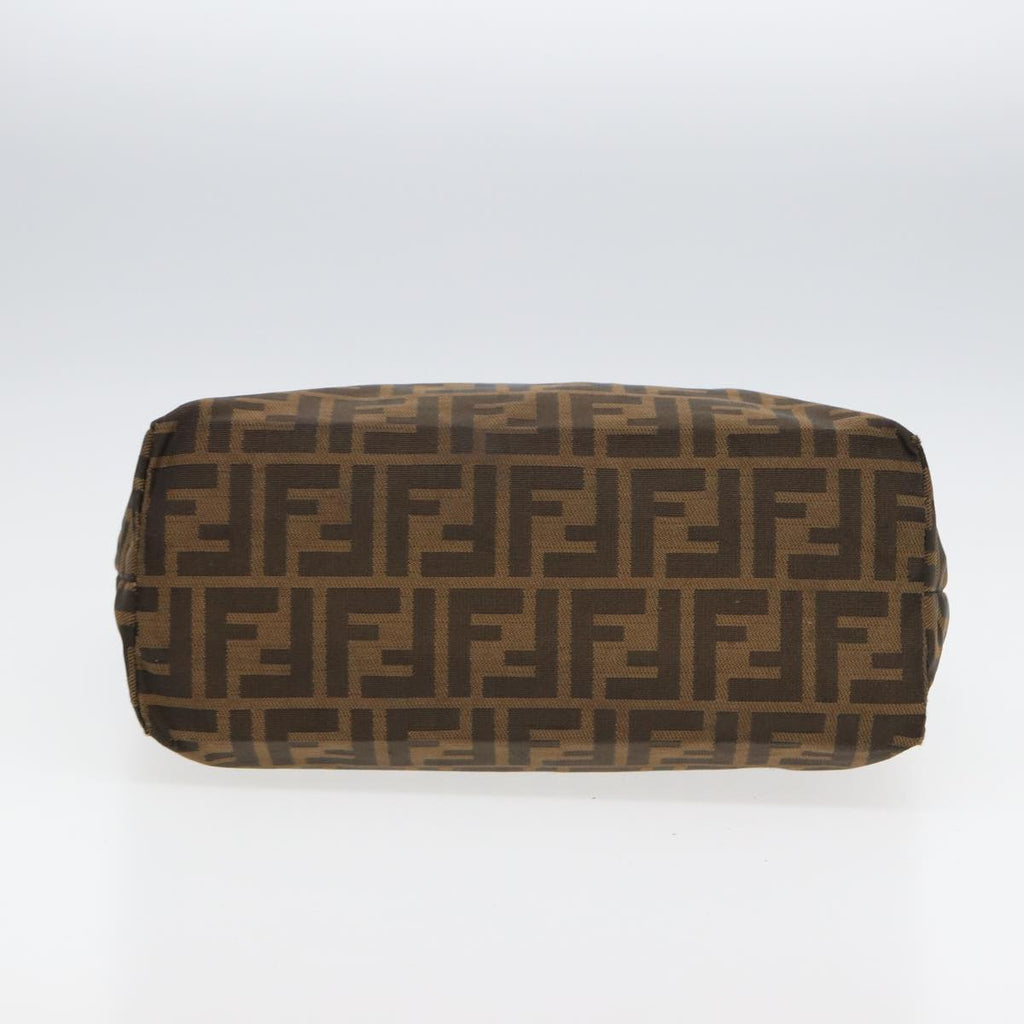 FENDI Zucca Canvas Tote Bag Brown Blackbs16071