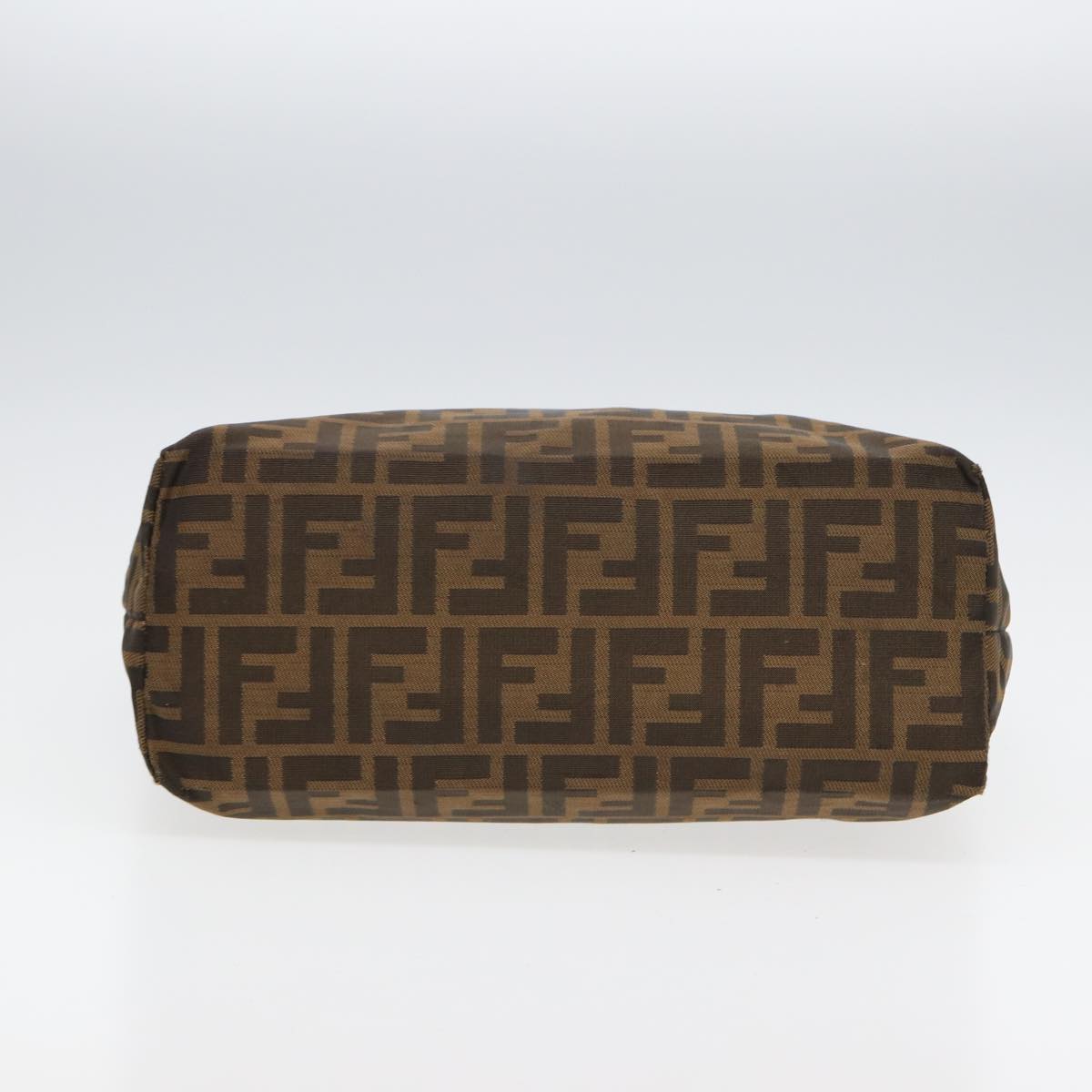 FENDI Zucca Canvas Tote Bag Brown Blackbs16071
