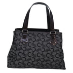 CELINE C Macadam Canvas Tote Bag Gray Auth bs16072