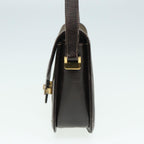 CELINE C Sulky Shoulder Bag Canvas Brown Auth bs16359