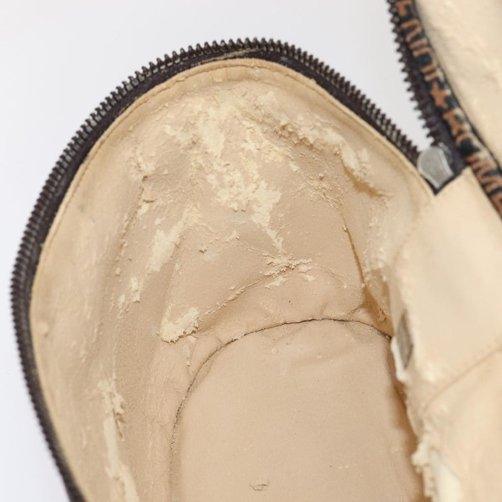 FENDI Zucca Canvas Vanity Pouch Brown Blackbs16396