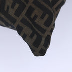 FENDI Zucca Canvas Shoulder Bag Brown Blackbs16397