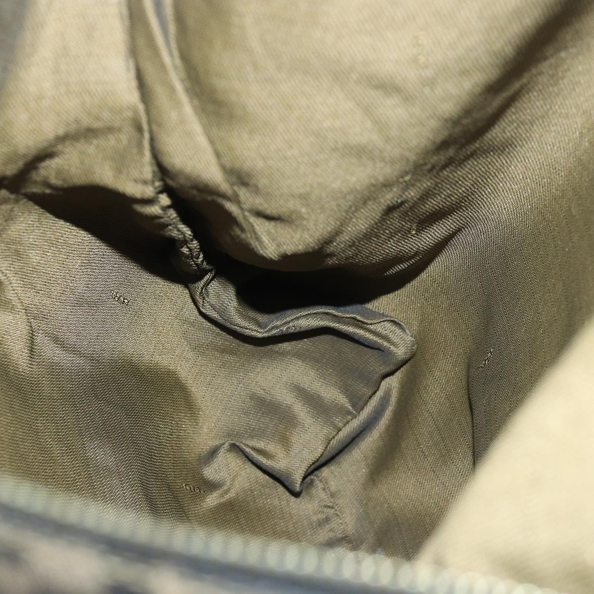 FENDI Zucca Canvas Shoulder Bag Brown Blackbs16397