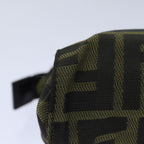 FENDI Zucca Canvas Pouch Brown Blackbs16772