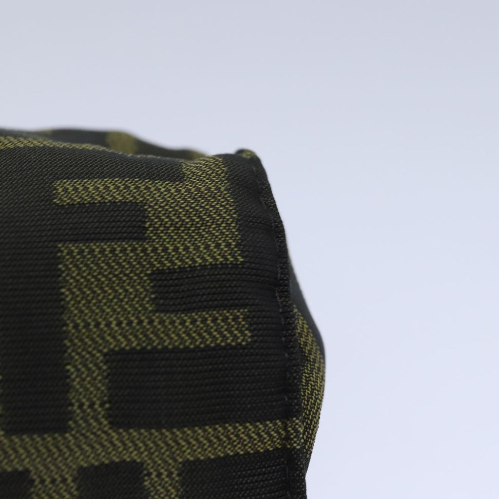 FENDI Zucca Canvas Pouch Brown Blackbs16772