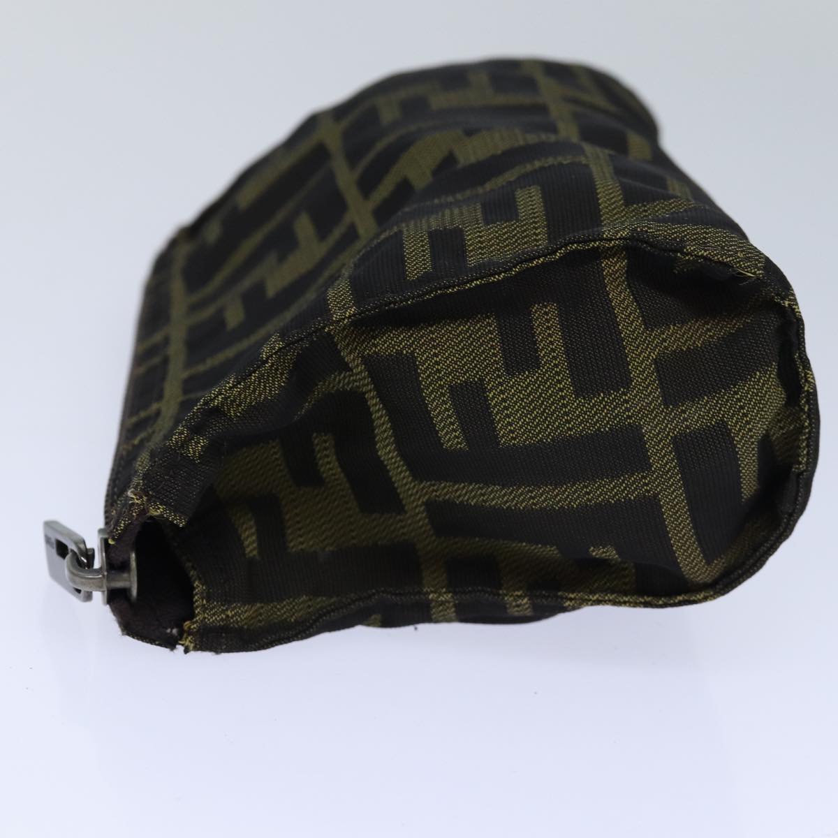 FENDI Zucca Canvas Pouch Brown Blackbs16772