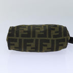 FENDI Zucca Canvas Pouch Brown Blackbs16772