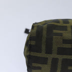 FENDI Zucca Canvas Pouch Brown Blackbs16772