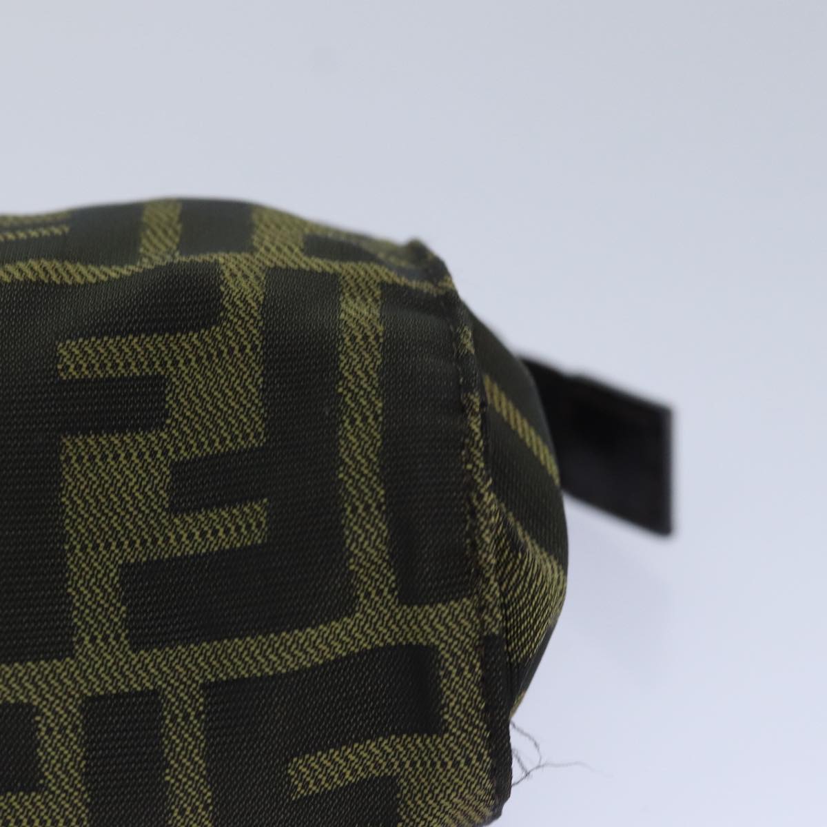 FENDI Zucca Canvas Pouch Brown Blackbs16772