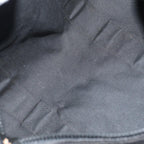 FENDI Hand Bag Canvas 2way Black Brownbs16831