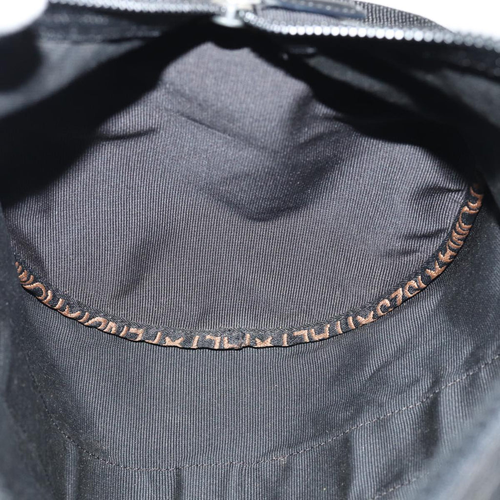 FENDI Hand Bag Canvas 2way Black Brownbs16831