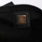 FENDI Hand Bag Canvas 2way Black Brownbs16831