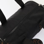 FENDI Hand Bag Canvas 2way Black Brownbs16831