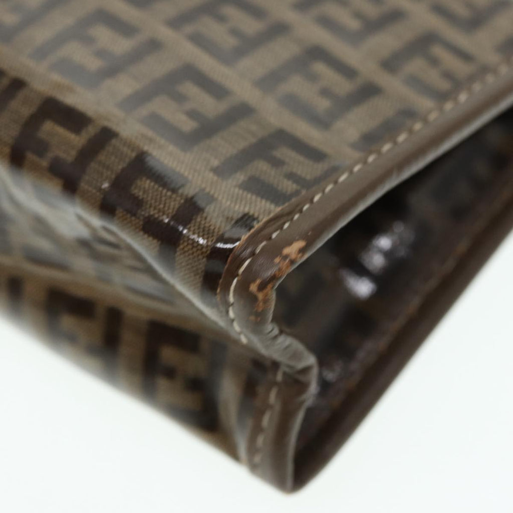 FENDI Zucchino Canvas Pouch Brownbs16934