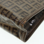 FENDI Zucchino Canvas Pouch Brownbs16934