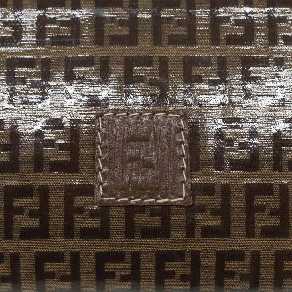 FENDI Zucchino Canvas Pouch Brownbs16934
