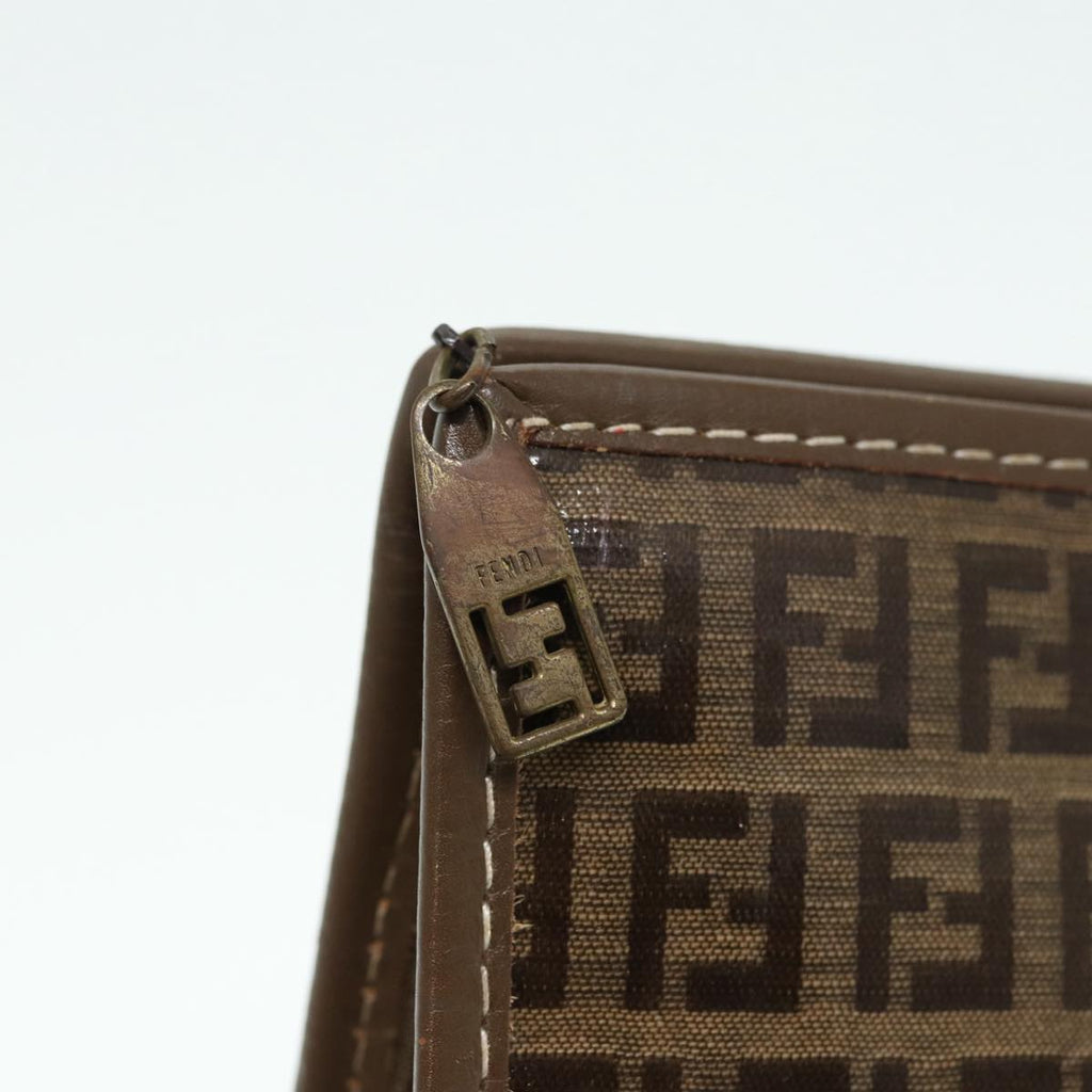 FENDI Zucchino Canvas Pouch Brownbs16934