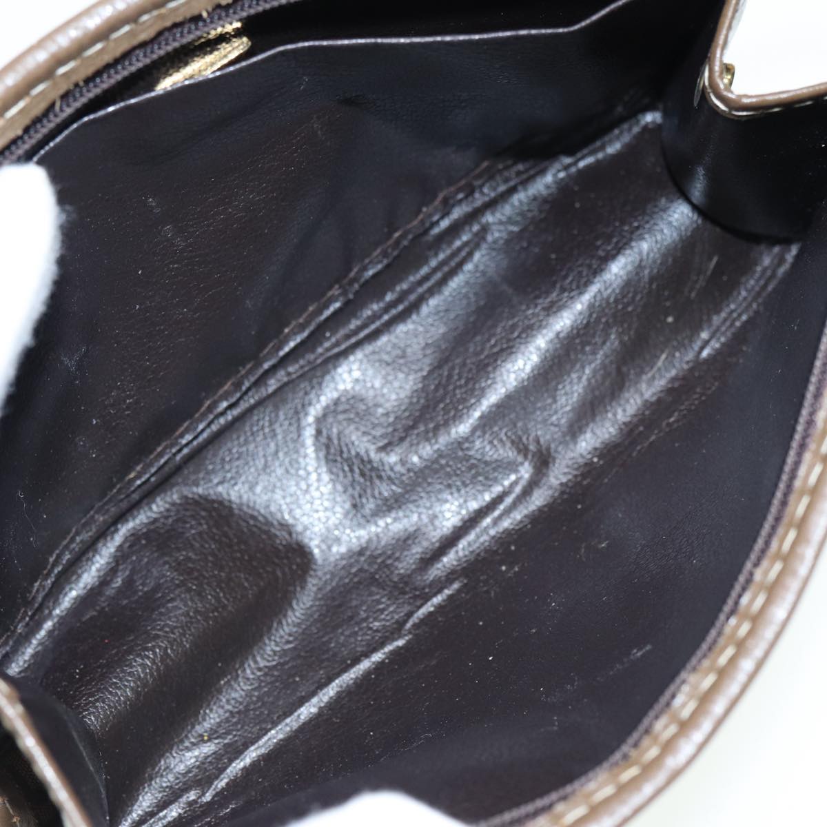 FENDI Zucchino Canvas Pouch Brownbs16934