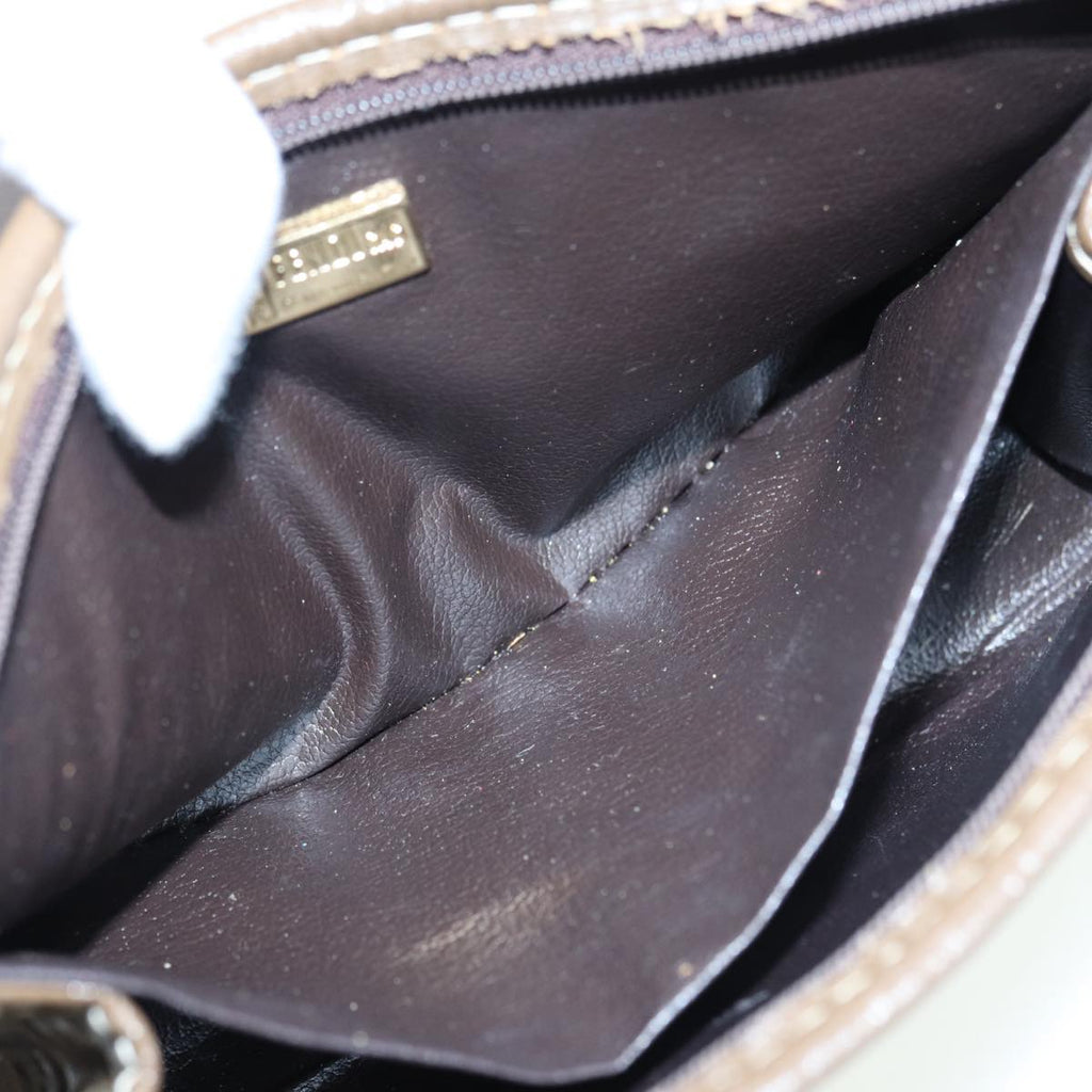 FENDI Zucchino Canvas Pouch Brownbs16934