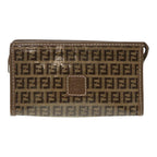 FENDI Zucchino Canvas Pouch Brownbs16934
