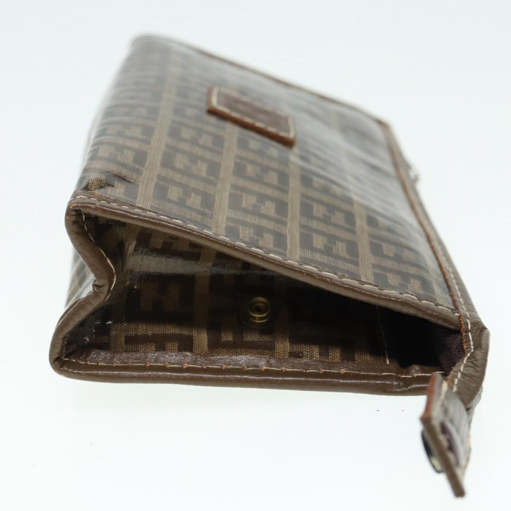 FENDI Zucchino Canvas Pouch Brownbs16934