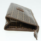 FENDI Zucchino Canvas Pouch Brownbs16934