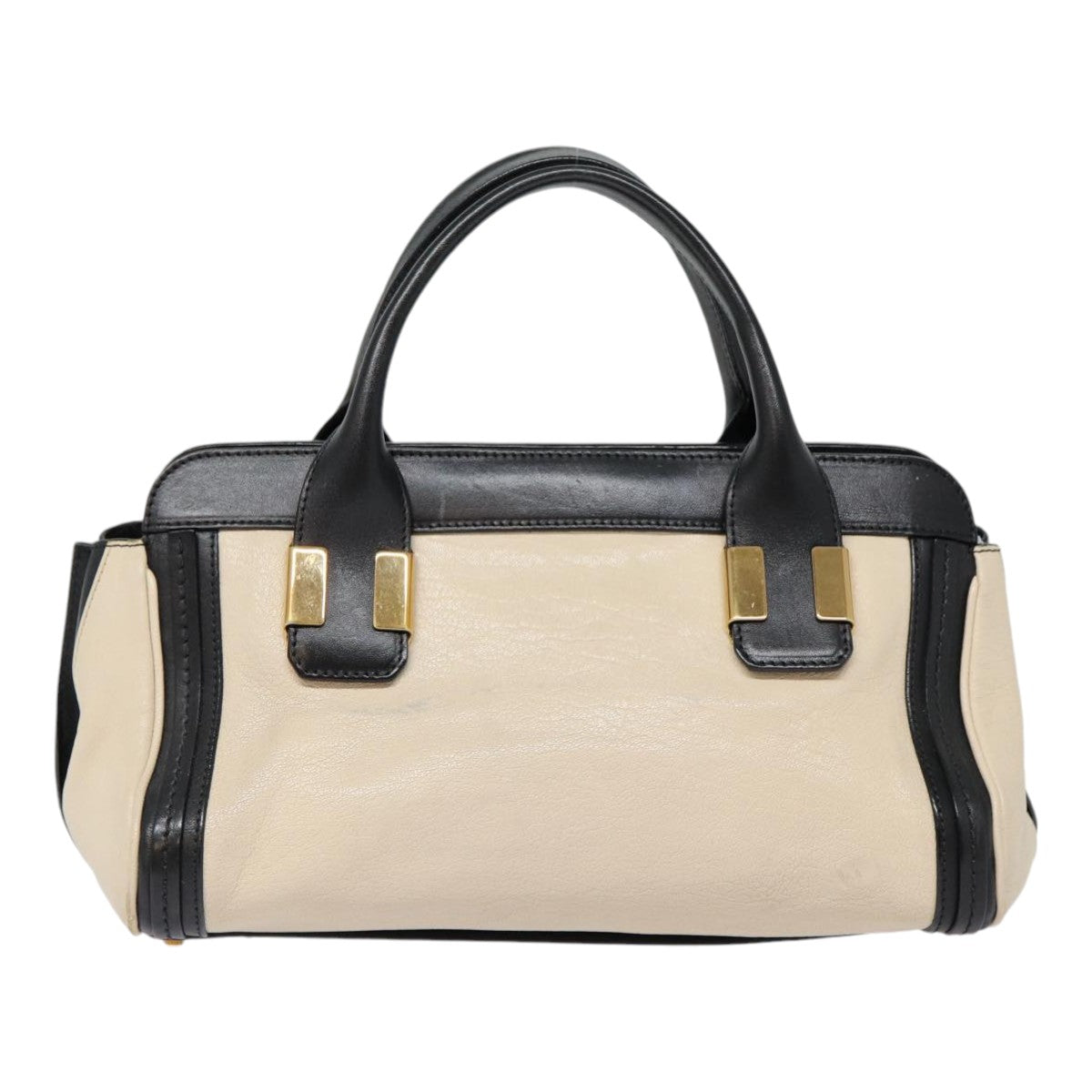 Chloe Alice Hand Bag Leather Vanilla Gold bs17350
